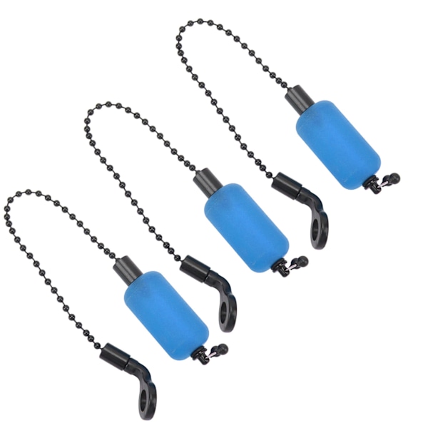 Bærbar blå fiskealarmhengere - 3 stk. Bite Indicator Alerter