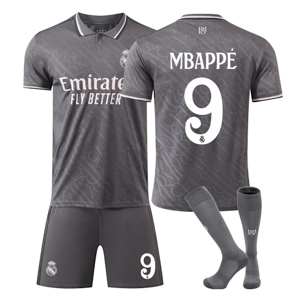 Real Madrid Bortatröja för Barn och Vuxna, Real Madrid Borta Nr. 9 (Inklusive Strumpor) 26