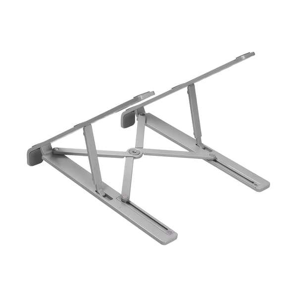 Bärbart hopfällbart laptopställ i aluminiumlegering, datorställ, kylställ, silver