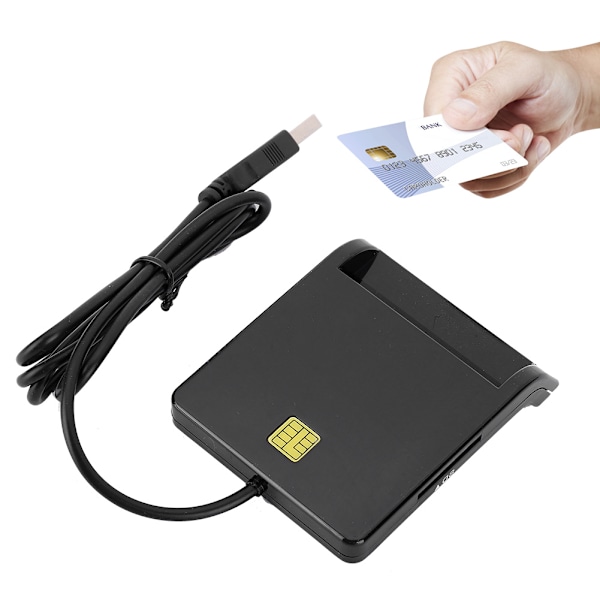 USB2.0 multifunksjonell smartkortleser for M2 / MS / Bank / ID / SIm-minne / CAC-kort