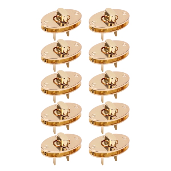 10 stk. Hardware Lås Spænde Klassisk Design 4cm Drejelås Lukning Taske til DIY Læder Håndværk Tegnebøger Taske