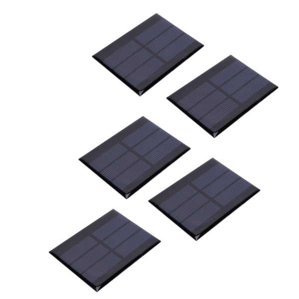 5st Mini solpanelsmodulsystem Hem DIY-projekt Leksaker Batteriladdning 0,65W DC1,5V