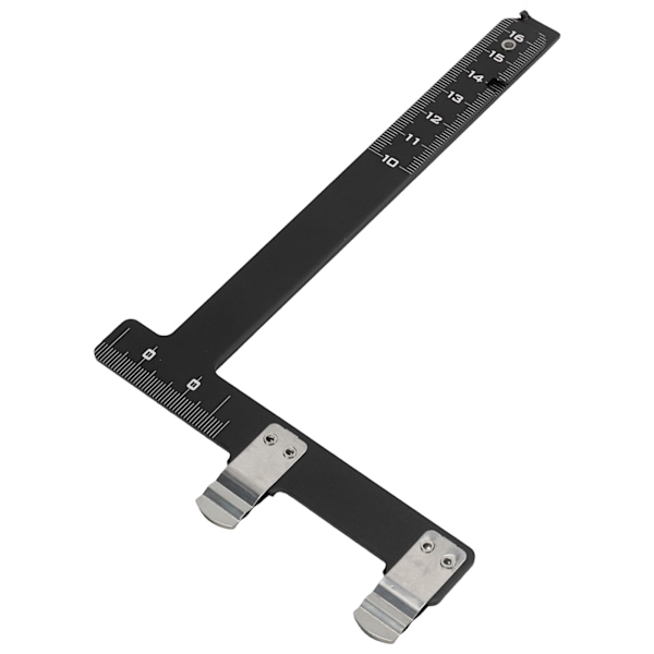 T-formet bue lineal Foldbar design 2-sidet skala aluminiumlegering L bue måleværktøj til sammensatte recurvebuer Rød