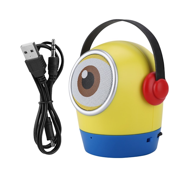 JY-WT Portabel Mini Form för Minions Trådlös Bluetooth Högtalare Inbyggt 500mAh Litiumbatteri