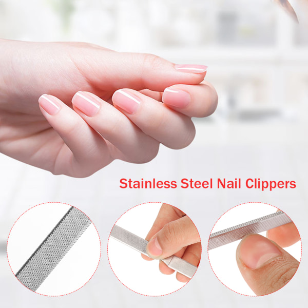 Rustfrit stål Metal Fil Tå Finger Cuticle Nipper Negle Cutter Tang Saks Manicure Tool