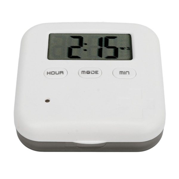 Smart Medicin Organizer med Timer och Bell Reminder - Grå
