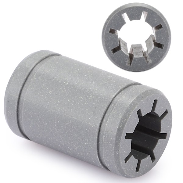 5 stk. 3D-printer plastleje grå solid polymer RJMP-01-08 til 10-30 mm skaftdiameter