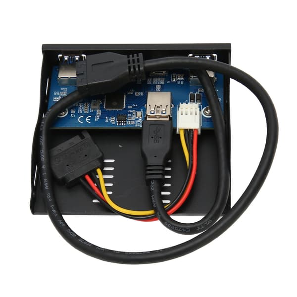 USB 3.2 Frontpanel Hub 6 Porte 5Gbps Høj Hastighed Plug and Play Stabil Front Floppy Disk Drev Panel til Desktop Kabinet