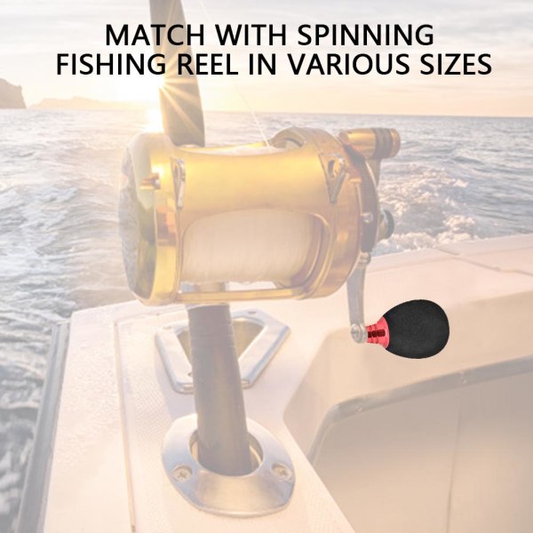 Modifikasjon av fiskesnellehåndtak Strømknapp Snelle agnkasting Spinnende hjul (rød)