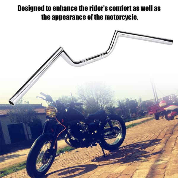 Universal Motorcykel Refit Tracker Styre Drag Bar Ersättningsdel (Krom)