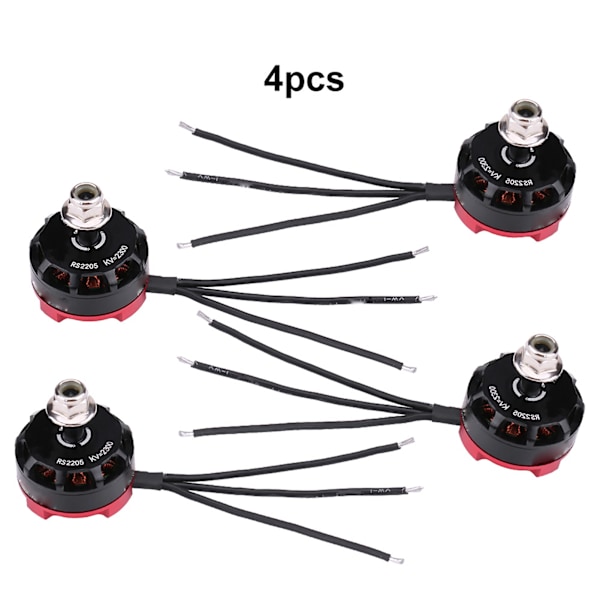 4 st/set RS2205 2300KV CW CCW Motorfjärrkontrolltillbehör för RC Racing Quadcopters