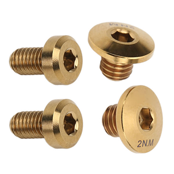 RISK Titanlegering Separat oljecylinderlock Bultar Cykel Hydraulisk bromsbult för M610 M615 M675 M785 Guld