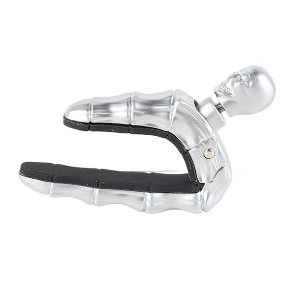 Akustisk gitar Capo Skull Shape Ganske kul metall elektrisk klassisk gitar Capo for Ukulele Silver