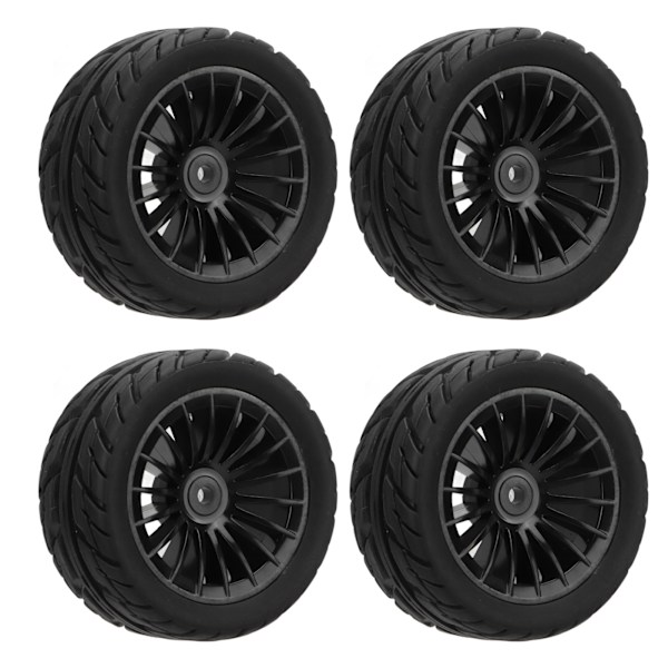 4st gummidäck Starkt grepp Kraftfullt buffrande racerbilsdäck för UD1601 UD1602 UD1603 UD1604 UD1607 SG1603 SG1604 Svart