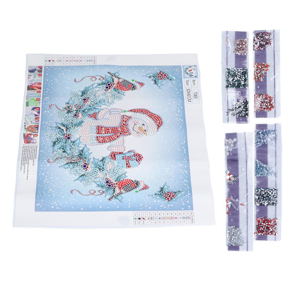 Diamond painting DIY Christmas Snowman 5D Diamond painting Broderi Dekorativ målning