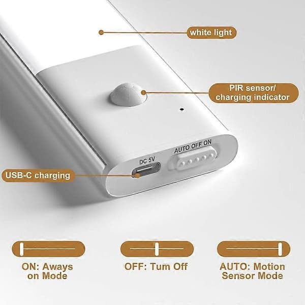 Under-cabinet lighting, wireless LED cabinet lighting for kitchen