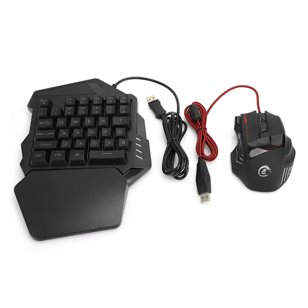 HXSJ J50 Enhånds Gaming Mus Tastatur Sett Datatilbehør for Win2000 / Android / OS X