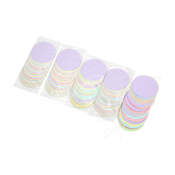 5 kpl pyöreä pistepaperiseppele Värikäs pyöreä piste hienot värit leveä käyttö kestävä uudelleen käytettävä pastellipiste seppele