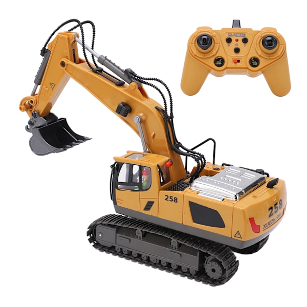 1/20 Gravemaskin Roterer 680 Grader 11-kanals Beltegravemaskin Konkurranse Teknisk Kjøretøymodell Leke 2,4G Trådløs for Barn 2st Bilbatteri