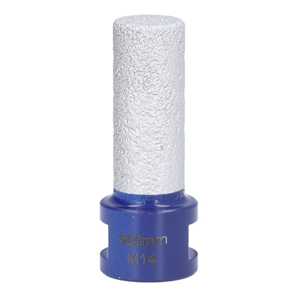 Diamant fingerspids vakuumlodning svejsefres M14 gevind til porcelæn hård keramik 20 mm