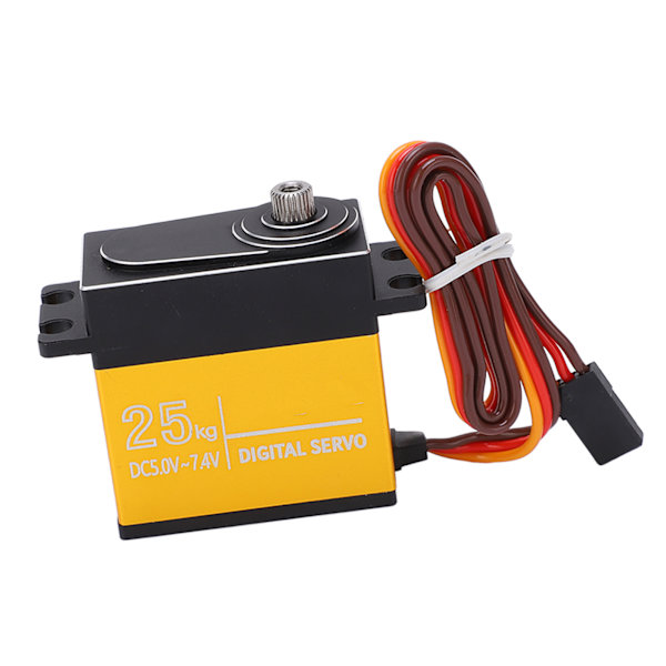25KG RC servo aluminiumlegering vattentät metall växel digital servomotorer för 1/8 1/10 fjärrkontroll bil