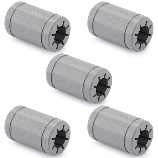 5 stk. 3D-printer plastleje grå solid polymer RJMP-01-08 til 10-30 mm skaftdiameter