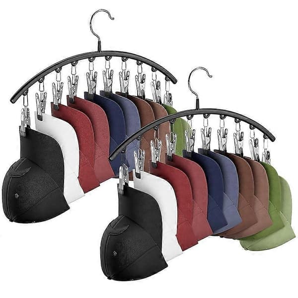 Hat Rack for Closet, Metal 2-Pack Hat Organizer Hanger Holder