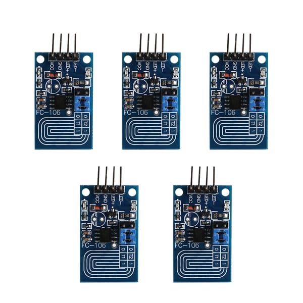 5st Kapacitiv Touch Dimmer Steglös Dimning PWM Kontrollpanel LED Dimmer Switch Modul