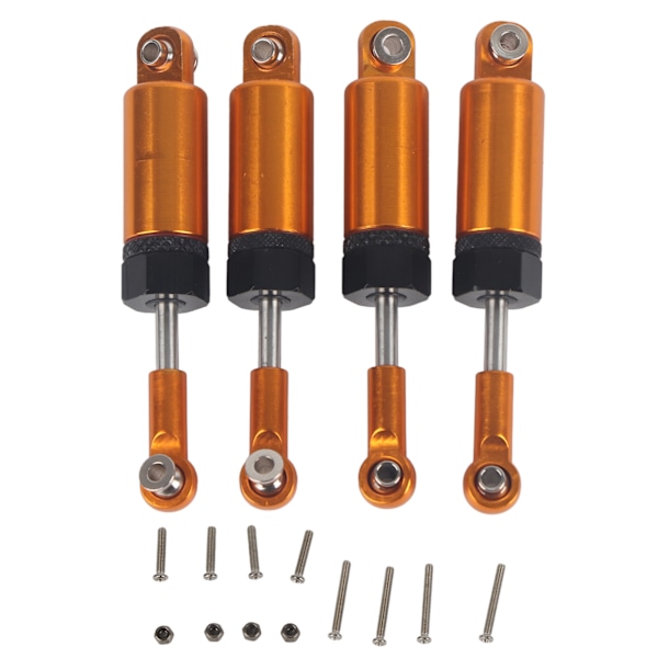 4 kpl/setti Metallinen säädettävä iskunvaimennin MN 1/16 RC-automallille Päivitysosia Kulta
