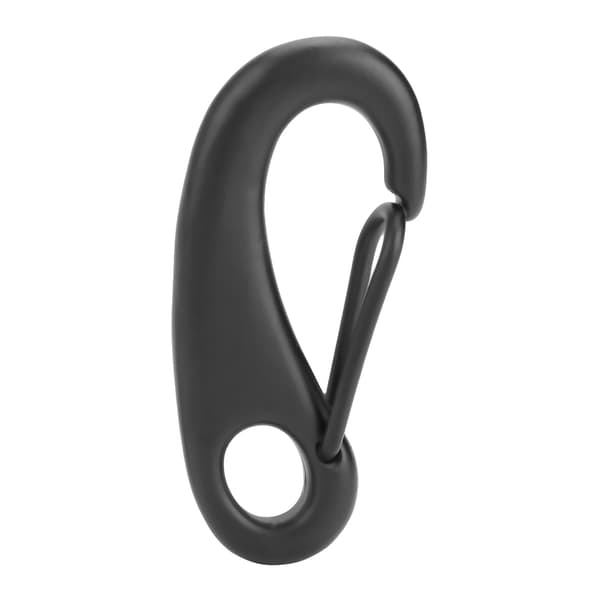 316 Rustfrit Stål Snap Hook Clip Bolt Kit Dykningstilbehør (70MM, Sort)