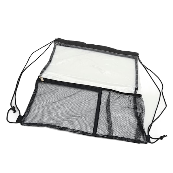 Foldbar gjennomsiktig PVC-strandveske - stor kapasitet, gjennomsiktig, perfekt for bading og strender