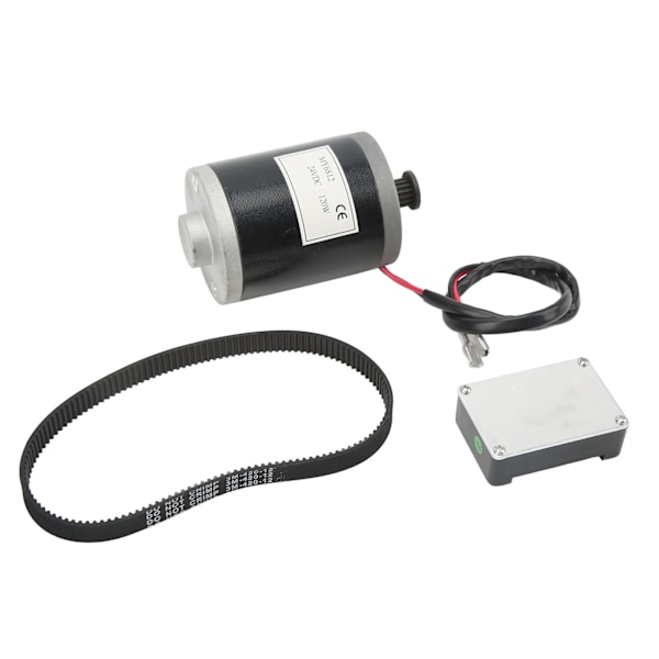 Børstet DC-motor 120W Stærk Aluminium Legering Lav Støj Ren Kobber Spole 24VDC Motor med Remstyring til Cykel