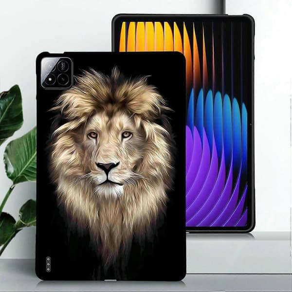 For Xiaomi Pad 7 Pro/Pad 7 TPU Case Pattern Print Slim Tablet Protective Case - Lion