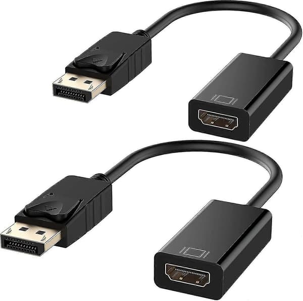 1080p Displayport til HDMI-adapter, sort