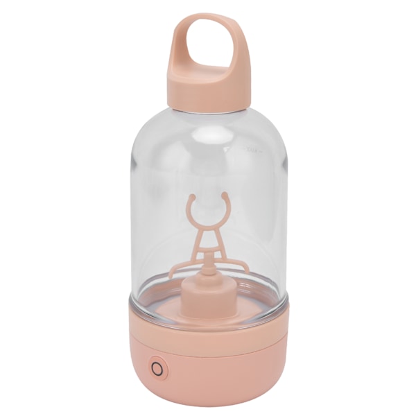 Automatisk mixerkopp för proteinpulver, 400 ml, bärbar mixerkopp med USB-laddning, rosa, elektrisk milkshakekopp