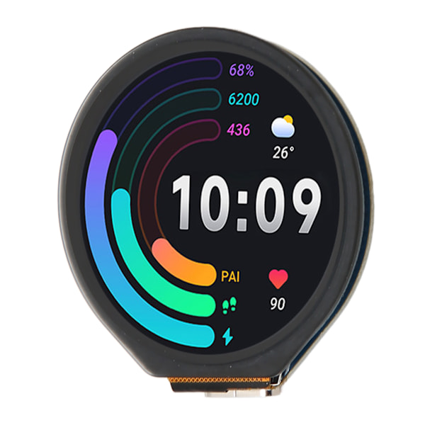 RP2040 Microcontroller Udviklingskort med 1.28inch Rund Touch LCD Skærm 240x240 Kompakt Størrelse med Accelerometer