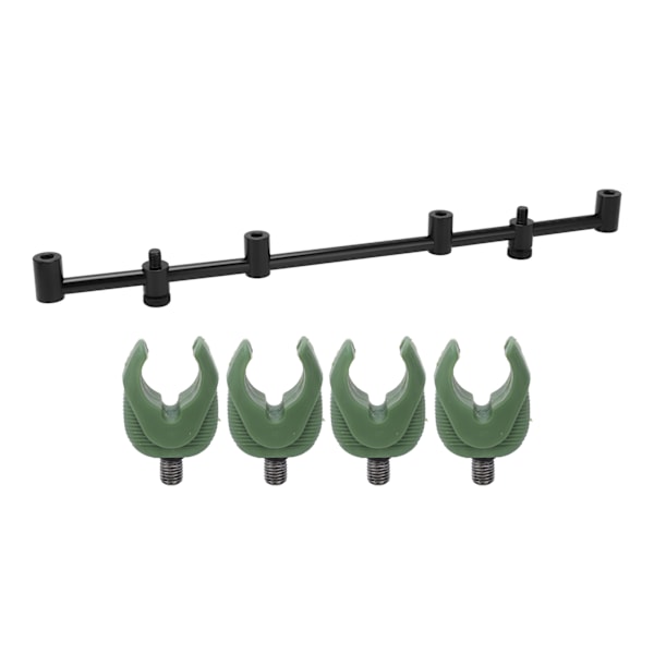 Fiske Stang Pod Stativ Holder Aluminium Legering Fiske Stang Pod Stativ Tverrstang Festesett (4 Hoder 45 cm Festesett 4 Hoder)