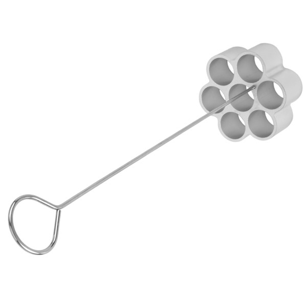 Aluminiumlegering DIY bakeform Dessert bikubeform Kjeks Donutform for hjemmekakbutikk 7-hulls stor