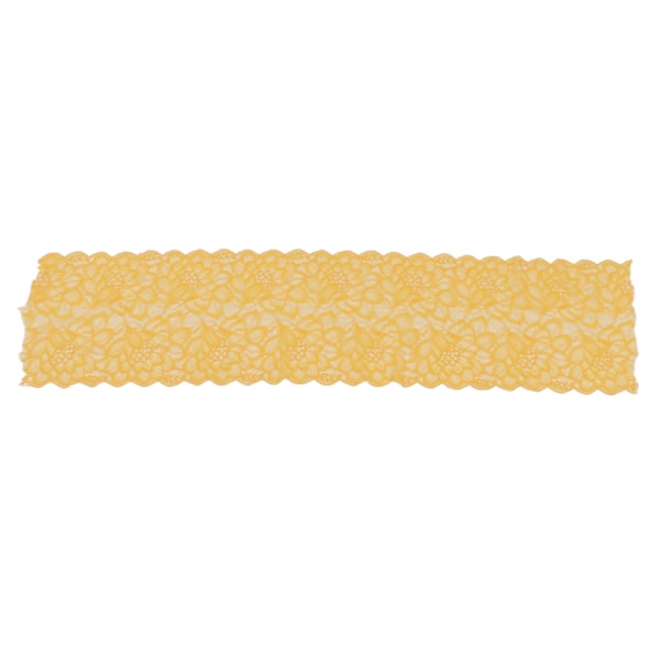 Spetstyg 10 Yards 23cm Bred Trendigt DIY Klippbart Mjukt Stretch Mesh Nylon Spetsband för Sömnad Guld
