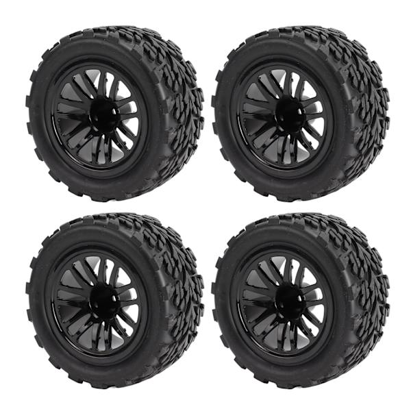 4 st RC-däck 12mm Hex Off Road Short Course Truck Däck 1/10 för TRAXXAS SLASH Svart