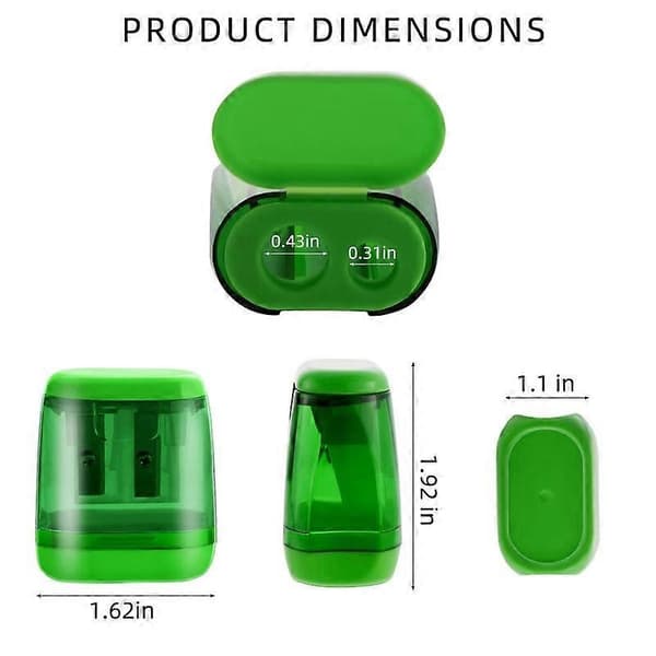 Manual Pencil Sharpener for School, Office, and Home