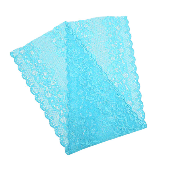 23 cm bred 10 yards spetskant stretch klippbar DIY hantverk mesh nylon spetstyg bred stretchig spets för sömnad kudde Blue Lagoon