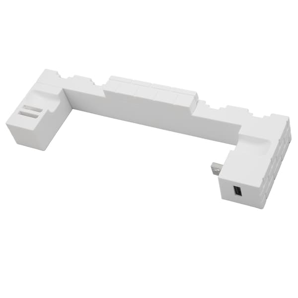 til Switch Opladningsstation Sikkerhedsbeskyttelse Controller Oplader Dock Station til Joycon Oplader Op til 4 stk til Switch OLED Hvid