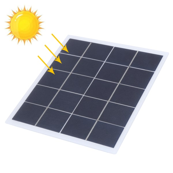 Bærbart 4W 5V polykrystal solpanel lamineret bordkomponent gør-det-selv-tilbehør