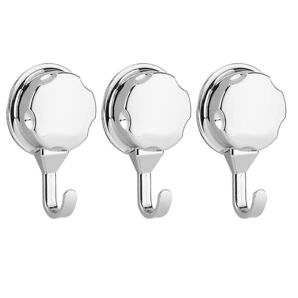 3 pcs/set Towel Hook ABS Towel Hanger with Suction Cup, Suitable for Bathroom and Kitchen p