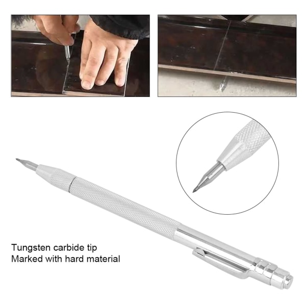 Keramisk skrivare med magnetisk skrivpenna och spets av volframkarbid