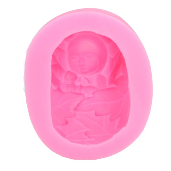 Babyformar Silikon Rosa Härlig Stil Mjuk Bekväm Hållbar Tvättbar Dekorativ Praktisk Matlagningsverktyg