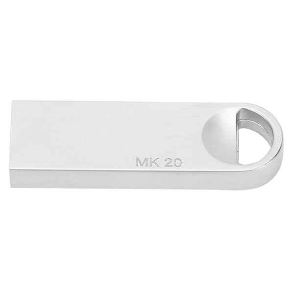 MAIKOU Mini USB-minne i aluminiumlegering, portabelt, modernt USB 2.0-minne (32G) Silver