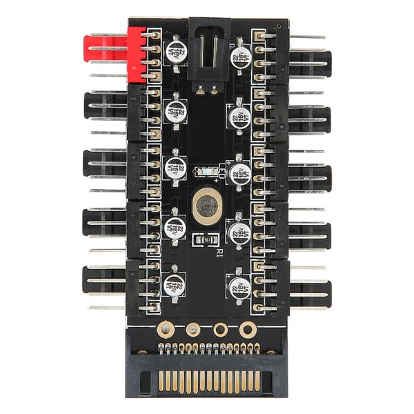PC Kabinet Blæser Hub Computer Temperatur Regulator 4pin CPU Køle Hub til Computer Kabinet Med PWM Kabel SATA Interface