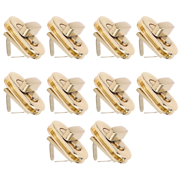 Hårdvarulåsspänne Klassisk Design 3.5x1.7cm Väsklåsspänne för DIY Läderhantverk Plånböcker Börs